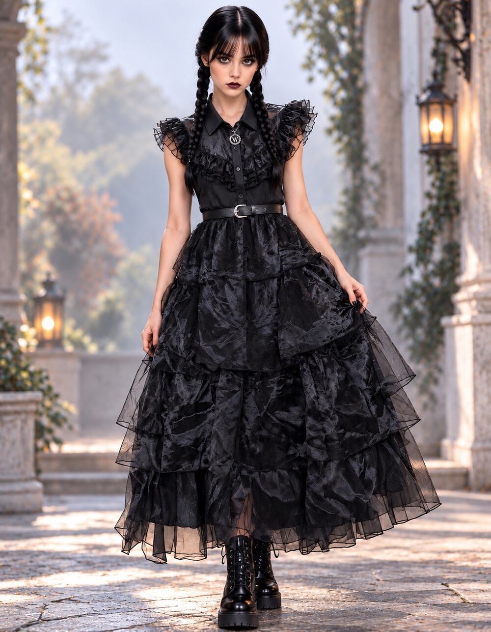 Adult Dress Gothic Halloween Cosplay Costume Accessories Women Sz Small/ Medium